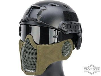 Сітчаста маска Matrix Carbon Striker із захистом вух, OD Green 78044_BR фото
