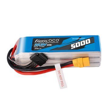 Gens Ace G-Tech 5000mAh 22.2V 60C 6S1P XT90 LIPO акумулятор Pack GEA506S60X9GT_gs фото