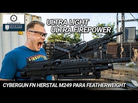 Кулемет Cybergun FN MINIMI M249 Featherweight AEG &mdash; Para, Tan, 400 FPS 44783_evk фото