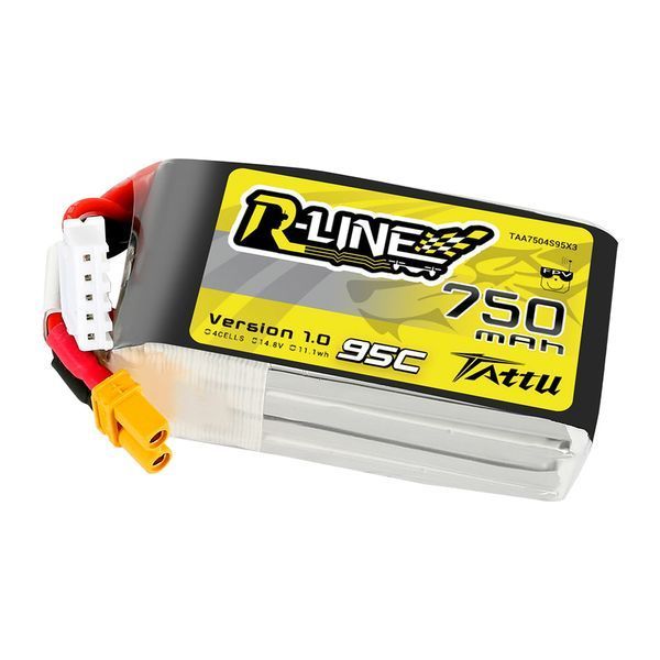 Tattu R-Line 750mAh 4S 14.8V 95C Lipo акумулятор з XT30 TAA7504S95X3_gs фото