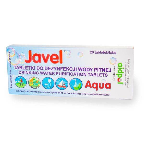 Таблетки для очищення води Javel Aqua 20 штук 26589 фото