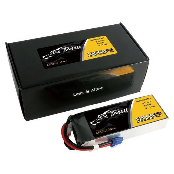 Tattu 12000mAh 14.8V 30C 4S1P Lipo акумулятор Упаковка з EC5 TAA12K4S30EC5_gs фото