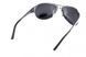 Очки поляризационные BluWater Alumination-3 Gun Metal Polarized (gray) черные в темной оправе 4АЛЮМ3-Г20П фото 4