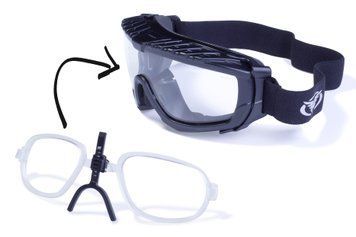 Окуляри захисні з ущільнювачем Global Vision Ballistech-1+RX (clear) Anti-Fog, прозорі окуляри з діоптрійною вставкою в комплекті RX-B1-CL1 фото