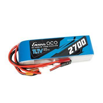 Пакет Gens ace 2700mAh 11.1V TX 3S1P Lipo акумулятор з Futaba/JST-XHR/JST-SYP GEA27003STXFJ_gs фото