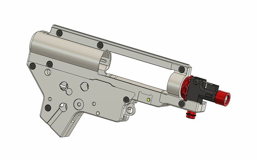 Корпус гірбокса Retro Arms CNC Split V2 (8mm) з камерою hop-up QSC Black 15789 фото
