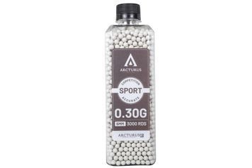 Страйкбольні кулі Arcturus RS SPORT Match Grade 0.30g BBs 3000 pcs bottle White 34206 фото