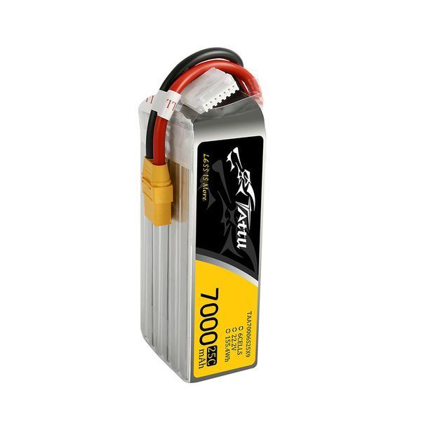 Tattu 7000mAh 6S 22.2V 25C Lipo аккумулятор пакет с XT90 TAA70006S25X9_gs фото