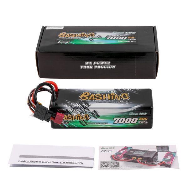 Gens Ace G-Tech 7000mAh 11.1V 60C 3S1P Lipo акумулятор Pack with T-Plug Bashing Series GEA703S60DGT_gs фото