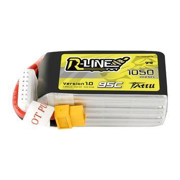 Tattu R-Line 1050mAh 95C 22.2V 6S1P Lipo аккумулятор Набор с XT60 заглушкой TAA10506S95X6_gs фото