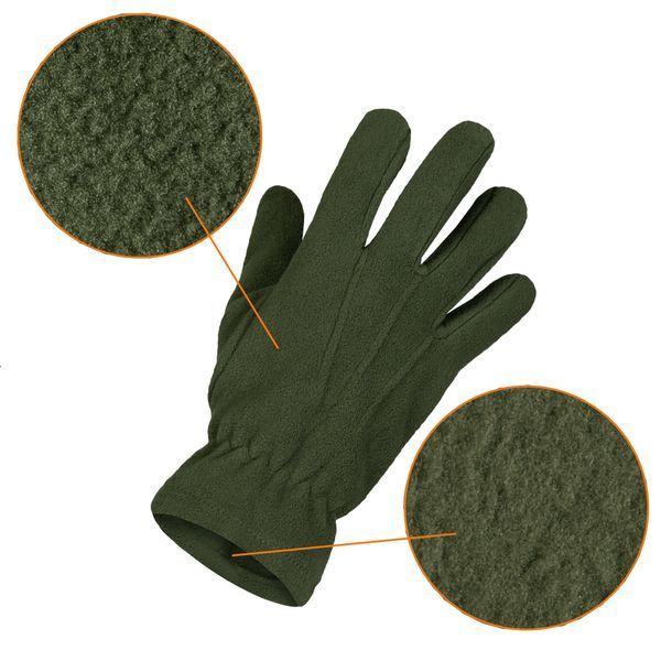 Рукавиці флісові Camo-Tec Universal Olive 30653 фото