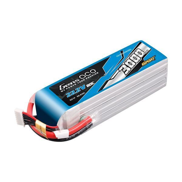 Gens ace 3000mAh 6S 22.2V 80C Lipo акумулятор ( F5B ) GEA30006S80_gs фото