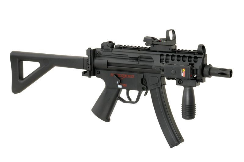 Рейкова система (Rail System) для MP5K/PDW - Чорна [BattleAxe] 16-1_tw фото