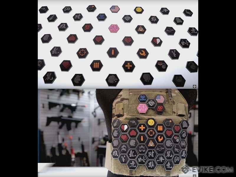 Нашивка Evike Hex Patch "Kung Fu" серія Asian Characters 2 &mdash; білий 16603_evk фото