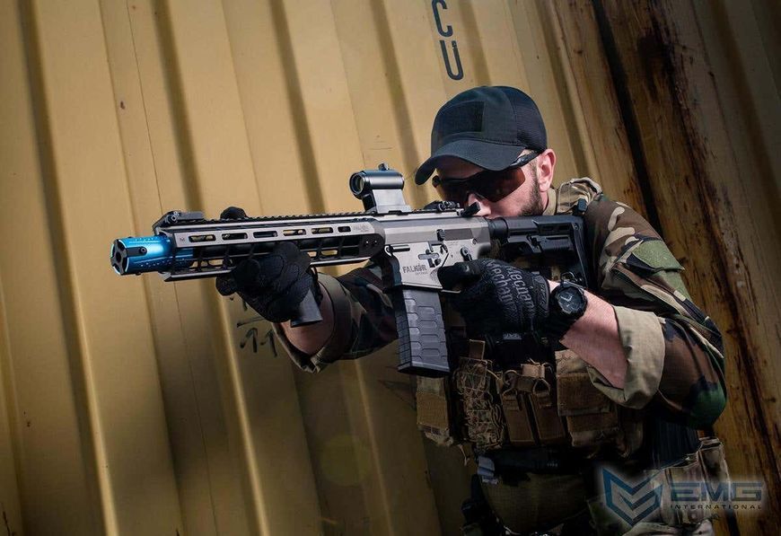 Автомат Falkor M4 Blitz SBR AEG &mdash; Falkor Grey &mdash; EMG 90889_evk фото
