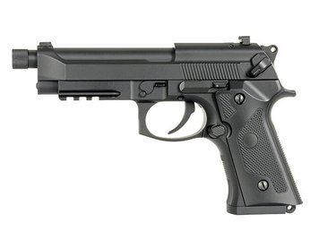 Пістолет Cyma M92 Tactical AEP з МОСФЕТ &mdash; чорний CM.132S_evk фото