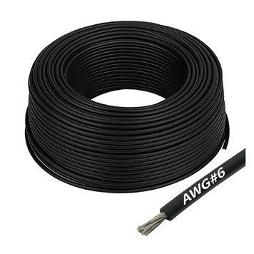 GEA-AWG06B AWG#6 Силиконовый провод &ndash; чёрный x 1 м каждый GEA-AWG06B_gs фото