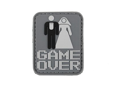 Нашивка GAME OVER [8FIELDS] PVC PATCH-GAME OVER фото