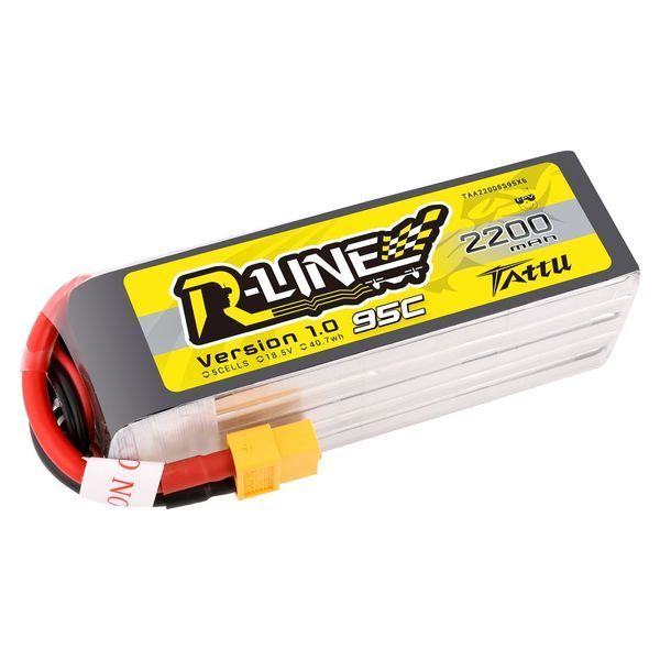 Tattu R-Line 18.5V 2200mah 5S 95C Lipo акумулятор з XT60 штекером TAA22005S95X6_gs фото