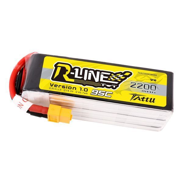 Tattu R-Line 18.5V 2200mah 5S 95C Lipo акумулятор з XT60 штекером TAA22005S95X6_gs фото