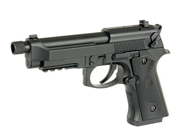 Пістолет Cyma M92 Tactical AEP з МОСФЕТ &mdash; чорний CM.132S_evk фото