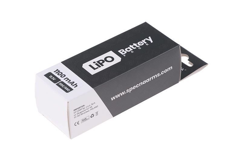 Акумулятор Specna Arms LiPo 11,1V 1100mAh 20/40C 11648 фото