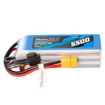 Gens Ace G-Tech 5500mAh 22.2V 60C 6S1P XT90 LIPO акумулятор Pack GEA556S60X9GT_gs фото