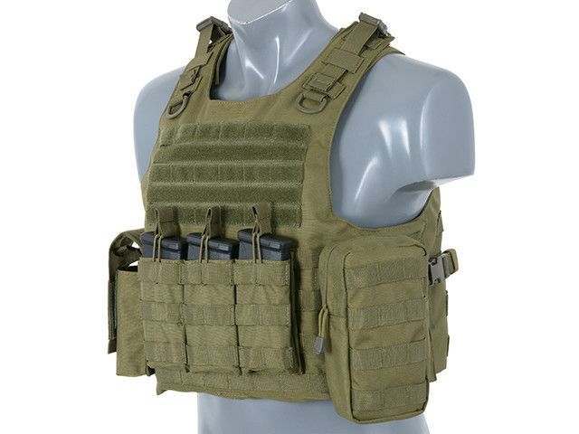 Тактичний розвантажувальний жилет AAV FSBE V2 - OLIVE [8FIELDS] (для страйкболу) M51611046-1-OD фото