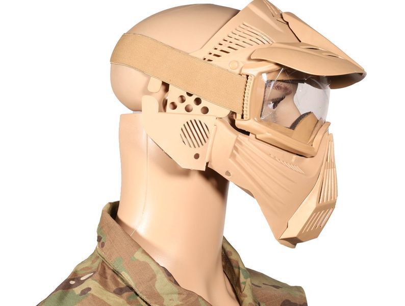 Защитная маска Guardian Glass v.2 Guerilla Tactical, Tan GT-MAS-58-TAN_BR фото