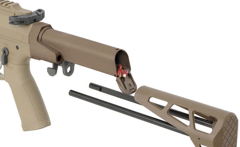 Страйкбольна гвинтівка M923A DEK762 7.62 / 300 BLK ETU - Пісочна / Tan [Double Eagle] M923A-TN_tw фото
