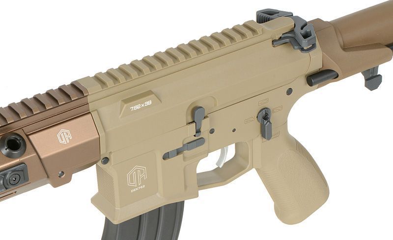 Страйкбольна гвинтівка M923A DEK762 7.62 / 300 BLK ETU - Пісочна / Tan [Double Eagle] M923A-TN_tw фото