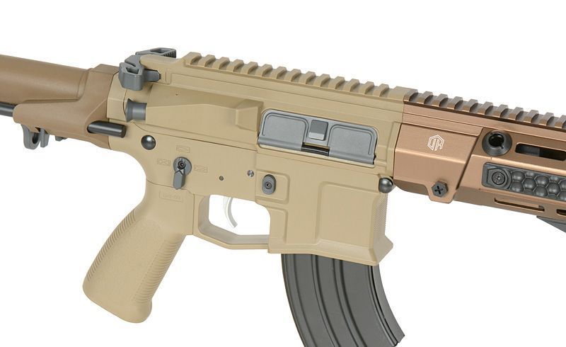 Страйкбольна гвинтівка M923A DEK762 7.62 / 300 BLK ETU - Пісочна / Tan [Double Eagle] M923A-TN_tw фото