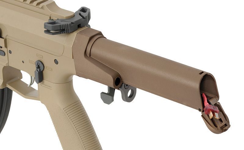 Страйкбольна гвинтівка M923A DEK762 7.62 / 300 BLK ETU - Пісочна / Tan [Double Eagle] M923A-TN_tw фото