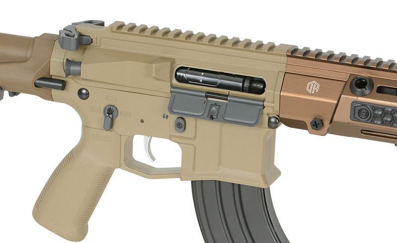 Страйкбольна гвинтівка M923A DEK762 7.62 / 300 BLK ETU - Пісочна / Tan [Double Eagle] M923A-TN_tw фото
