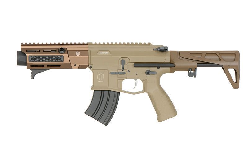 Страйкбольна гвинтівка M923A DEK762 7.62 / 300 BLK ETU - Пісочна / Tan [Double Eagle] M923A-TN_tw фото
