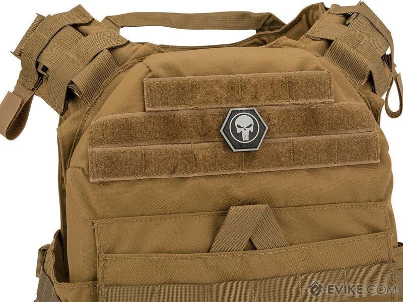 Нашивка Evike Hex PVC Comic Skull Vigilante Skull &mdash; чёрный/серый 77689_evk фото