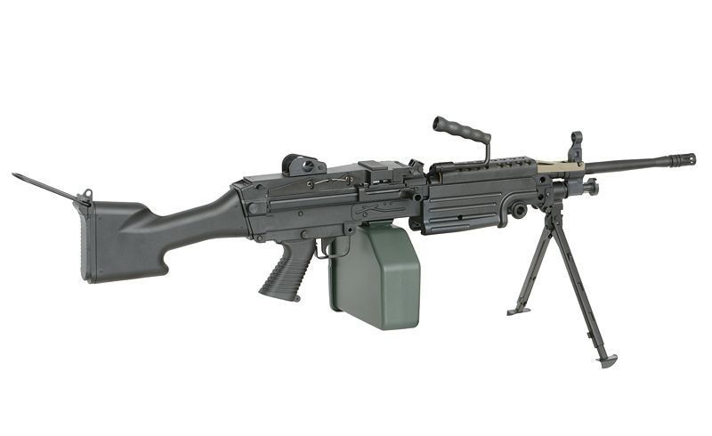 Страйкбольна репліка легкого кулемета M249 MKII Sports Line [A&K] 249-MK2P_tw фото