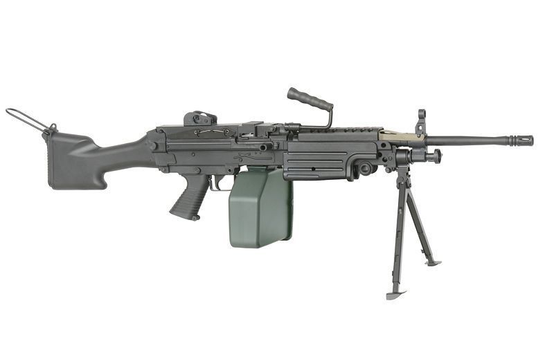 Страйкбольна репліка легкого кулемета M249 MKII Sports Line [A&K] 249-MK2P_tw фото