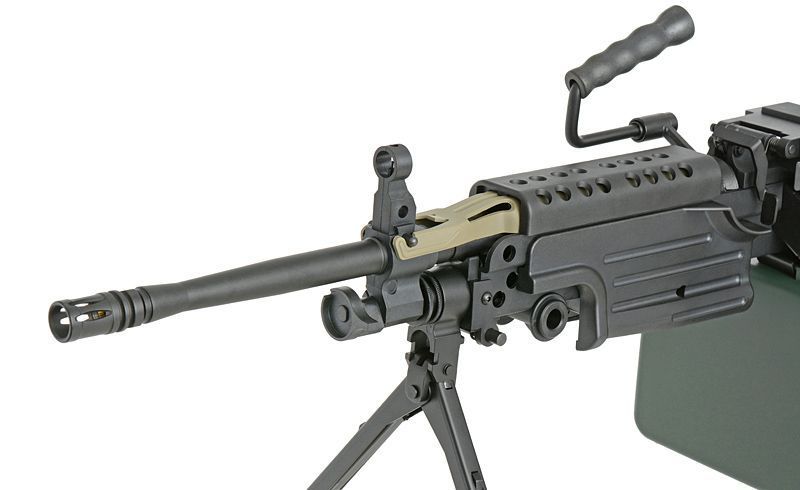 Страйкбольна репліка легкого кулемета M249 MKII Sports Line [A&K] 249-MK2P_tw фото